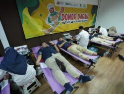 Direksi dan Karyawan Adakan Donor Darah dalam Rangka HUT ke-48 Pupuk Kujang 