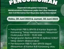Meski Libur Nasional Bapenda Karawang Tetap Buka Pelayanan