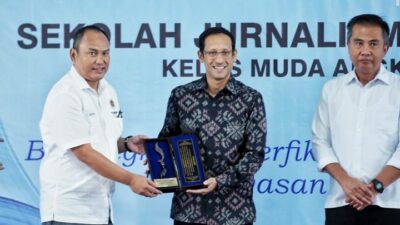Buka Sekolah Jurnalisme Indonesia (SJI),Nadiem Al Makarim Berpesan:   Wartawan Tetap Menjaga Kualitas Jurnalisme