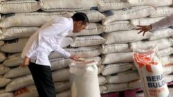 Bantuan Beras akan Dilanjutkan,Jokowi Tinjau Tersediaan Beras di Gudang Bulog Cibitung 