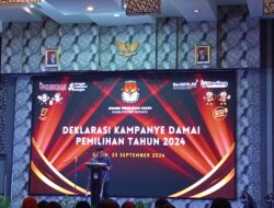Setelah Penetapan Nomor Urut Cabup Dan Cawabup, KPU Kabupaten Bekasi Gelar Deklarasi Kampanye Damai