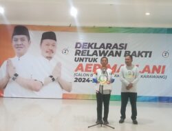 Deklarasi Relawan BAKTI Dukung Penuh Aep-Maslani di Pilkada Karawang 2024