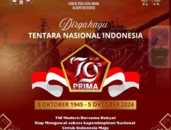 KPU Kabupaten Bekasi Panjatkan Doa Untuk HUT TNI Ke 79.