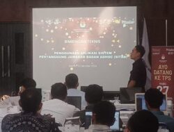 KPU Kabupaten Bekasi Gelar Bimtek Penggunaan Aplikasi Sitab