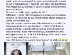 Diduga Adanya Malpraktek di RS Fikri  Akibatkan Pasien Meninggal Dunia 