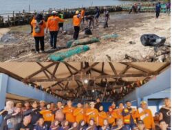 Tim Rescue Karang Taruna Kabupaten Karawang Adakan Aksi Bersih-Bersih Sampah di Area Pesisir Pantai