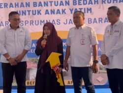 ASPRUMNAS Berikan Bantuan Bedah Rumah Anak Yatim di Karawang