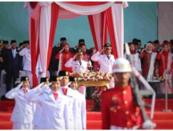 Bupati Ade Kunang Pimpin Upacara HUT RI ke-80 Tingkat Kabupaten Bekasi