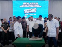 Deklarasi Damai Antar Lintas Tokoh di Karawang dengan Tagline#HayuJagaKarawang