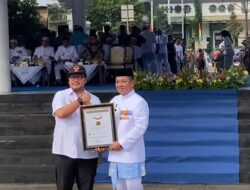 Upacara Peringatan HUT ke-392 Karawang, Pemkab Raih Rekor MURI Bazar UMKM Terlama