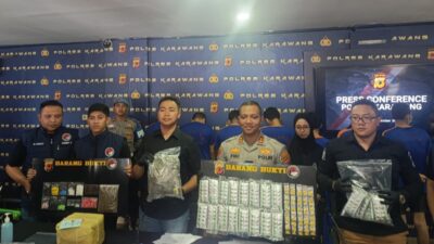 Polres Karawang Bongkar 28 Kasus Narkoba, Tangkap 32 Tersangka