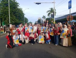 Dinas Kesehatan Karawang Gelar Kampanye TOSS TBC di Car Free Day