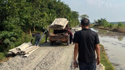 Pengembang Geram, Pertanyakan Proyek Pengecoran Jalan Desa Pangulah Utara 