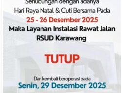 RSUD Karawang Mengumumkan Penutupan Sementara Pelayanan