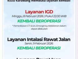 Pelayanan Kesehatan RSUD Karawang Kembali Beroperasi Setelah ada Masalah Kelistrikan 