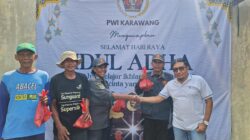 PWI Karawang Berbagi Hewan Kurban Kepada Masyarakat Sekitar dan Rekan Jurnalis