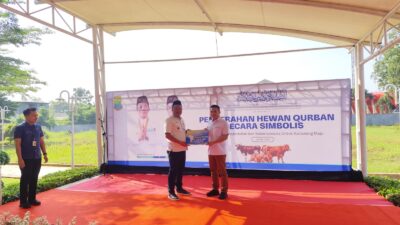 Bank BJB Karawang Serahkan Bantuan Hewan Kurban Untuk Masyakarat Karawang 