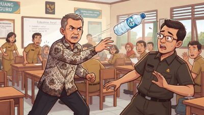 Tuai Sorotan Insiden Dugaan Pelemparan Botol  oleh Oknum Korwil Pendidikan di Cikarang Pusat